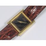 A Vinatge 18ct Gold Gents Piaget Quartz Watch With