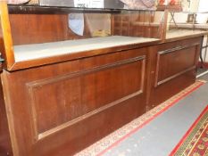 Two Vintage Mahogany Jewellery Cabinets With Tough