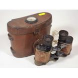 A Pair Of Early 20thC. Bausch & Lomb Binoculars Wi