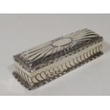 An Antique Silver Cigar Case, Some Wear To Top