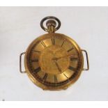 A Ladies 18ct Gold Pocket Watch