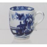 An 18thC. Lowestoft Porcelain Blue & White Cup