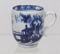 An 18thC. Lowestoft Porcelain Blue & White Cup