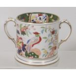 A late 19thC. Masons Ironstone Loving Cup 11cm Hig