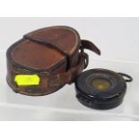 A WW1 Military Compass With Original Leather Case