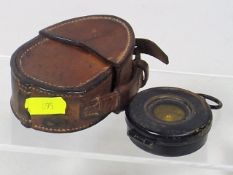 A WW1 Military Compass With Original Leather Case
