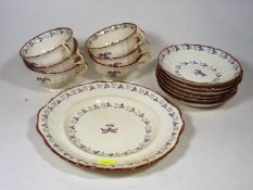 A 19thC. Sunderland Lustreware Tea & Cake Set