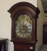 A C.1730 Brass & Silver Dial Longcase Clock By Joh