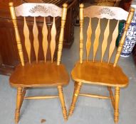 A Pair Of Farmhouse Dining Chairs