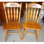 A Pair Of Farmhouse Dining Chairs