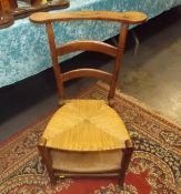 A 19thC. Rush Seated Metamorphic Chair