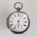 A Silver Key Wind Gents Pocket Watch