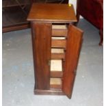 A Small Mahogany Collectors Style Cabinet With She