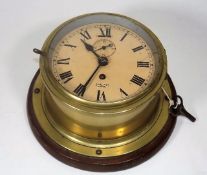 A Brass Smith Empire Ships Bulkhead Clock