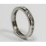 A Tiffany Platinum & Diamond Eternity Ring With Po