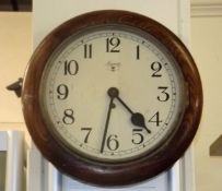 An Oak Cased Newport Wall Clock a/f