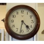 An Oak Cased Newport Wall Clock a/f