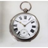 A Key Wind Pocket Watch By H. Stone Leeds With Che