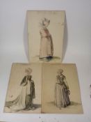 Three 19thC. Albrecht Durer Prints, One With Worm