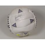 A Match Specification Football Signed By Gary Line