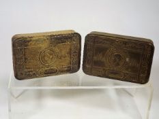 Two WW1 Queen Mary Christmas Boxes