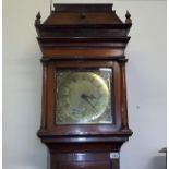 An 18thC. Bristol Brass Dial Clock In Oak Longcase