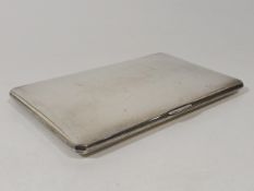A Wallet Sized Silver Cigarette Case