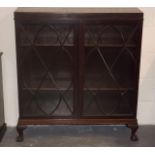 A Glazed Mahogany Display Cabinet With Ball & Claw