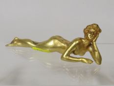 A 19thC. Gilt Bronze Nude Figure