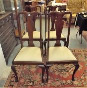 A Set Of Four Early 19thC. Mahogany Dining Chairs