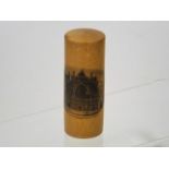 A Victorian Mauchline Ware Needle Case