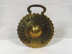 Breyley Maker Whimple Antique Horse Brass