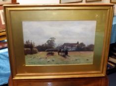 A Gilt Framed 19thC. Ernest Beech Watercolour Of R