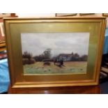 A Gilt Framed 19thC. Ernest Beech Watercolour Of R