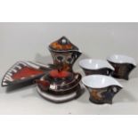 A Retro Style Part Studio Pottery Tea Service