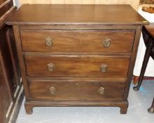 A Georgian Style 20thC. Mahogany Chest Of Drawers