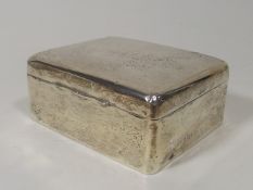 A Plain Silver Cigarette Box