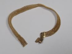 A 9ct Gold Bracelet A/F