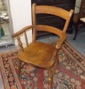 An Elm & Beech Smokers Style Farmhouse Chair