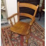 An Elm & Beech Smokers Style Farmhouse Chair