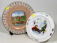 Two Modern Royal Worcester Plates Including One Of