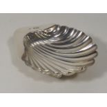 An Antique Silver Shell Shaped Trinket Dish