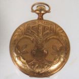 A 14ct Gold Full Hunter Elgin Pocket Watch, Glass