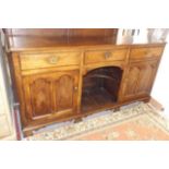 An 18thC. North Country Oak Sideboard With Cupboar