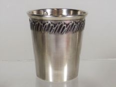 An Antique French Silver Drinking Veseel 7cm High