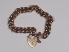 A 9ct Rose Gold Bracelet