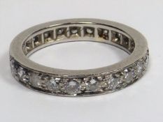 A Platinum Eternity Ring With 1.25ct Diamonds