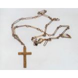 A 9ct Gold Crucifix & Necklace