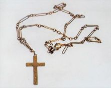 A 9ct Gold Crucifix & Necklace