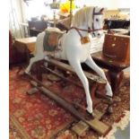 A Large Antique Child's Rocking Horse